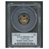 1994-W $5 Gold Eagle PCGS PR69DCAM 1/10ozt