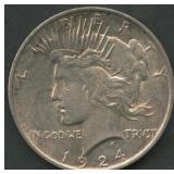 1924 Peace Silver Dollar