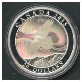 2015 Canada $20 The Raven .999 Silver Rd. 1ozt