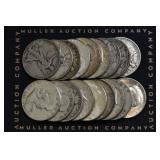 18- Mixed .900 Silver Half Dollars 1908-1964