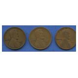 3- 1911-S Lincoln Head Cents