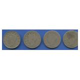 4- 1883 With Cents Liberty Head V Nickel