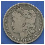 1896-O Morgan Silver Dollar