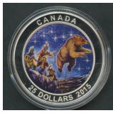 2015 Canada $25 Star Charts .999 Silver Rd 1 ozt