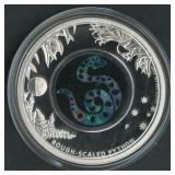 Australian Opal Rough Scaled Python .999 Silver Rd