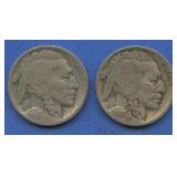 1916-D and 1916-S Buffalo Nickels