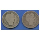 2- 1913-S Liberty Head Barber Dimes