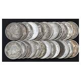 25- Mixed Liberty Head Barber Dimes Better Grade
