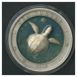 2018 Barbados $5 .999 Silver Round 3 ozt