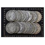 Roll of Mixed Liberty Head Barber Half Dollars