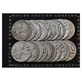 Roll of 1917 Dated Walking Liberty Half Dollars