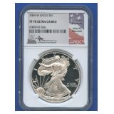2004-W ASE Silver Eagle NGC PF70 Ultra Cameo