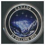 2015 Canada $25 Star Charts .999 Silver Rd 1 ozt