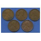 5- 1910-S Lincoln Head Cents
