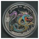 2012 Benin 1000 Francs .999 Silver Rd. 1 ozt Proof