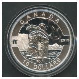 2013 Canada $10 The Inukshuk .999 Silver Round