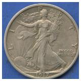 1917 Walking Liberty Half Dollars