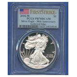 2016-W ASE Silver Eagle PCGS PR70 DCAM