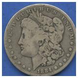 1884 Morgan Silver Dollar