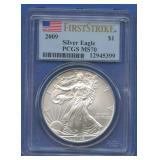 2009 ASE Silver Eagle PCGS MS70