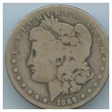 1889-CC Morgan Silver Dollar