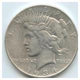 1934-S Peace Silver Dollar