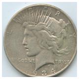1934-S Peace Silver Dollar