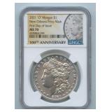 2021-O Morgan Silver Dollar NGC MS 70