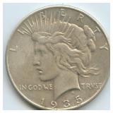 1935 Peace Silver Dollar