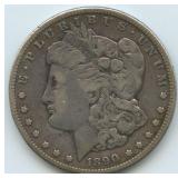 1890-CC Morgan Silver Dollar