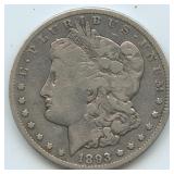 1893-CC Morgan Silver Dollar