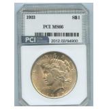 1923 Peace Silver Dollar PCI Graded