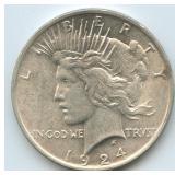 1924 Peace Silver Dollar