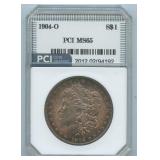 1904-O Morgan Silver Dollar PCI MS 65