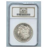 1881-S Morgan Silver Dollar NGC MS 64