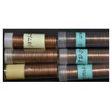 6- Rolls of Mixed Lincoln Head Cents