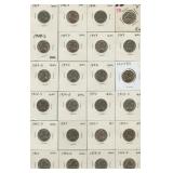 41 Mixed Jefferson Nickels AU/BU