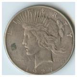 1927-S Peace Silver Dollar