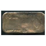 Ultra RARE 50ozt Empire Silver .999 Pour Bar