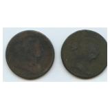 2- 1803 Draped Bust Large Cent Varieties