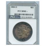 1923-D Peace Silver Dollar PCI Graded