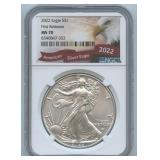 2022 ASE Silver Eagle NGC MS 70