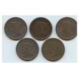 5- Mixed Braided Hair Large Cents