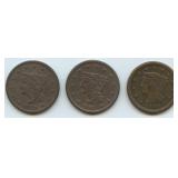 3- Mixed Braided Hair Large Cents
