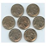 7- Mixed Higher Grade Buffalo Nickels