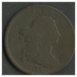 1805 Draped Bust Half Cent
