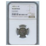 1895-O Liberty Barber Dime NGC VG Details