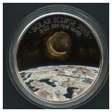 2015 Burkina Faso Solar Eclipse .999 Silver 3 ozt