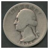 1932-D Washington Silver Quarter
