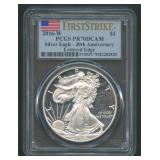 2016-W ASE Silver Eagle PCGS PR70 DCAM